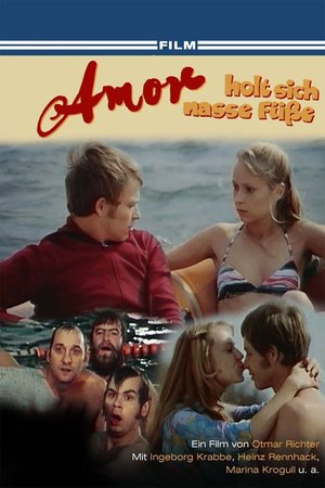 Amor holt sich nasse Füße poster