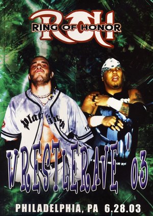ROH: WrestleRave '03 poster