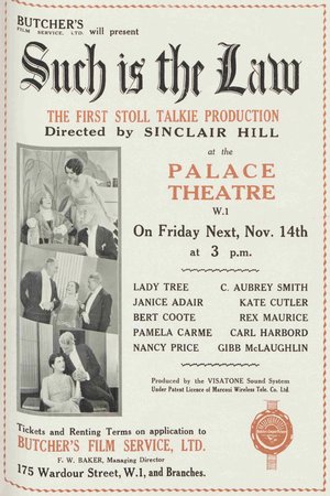 Such Is the Law poster
